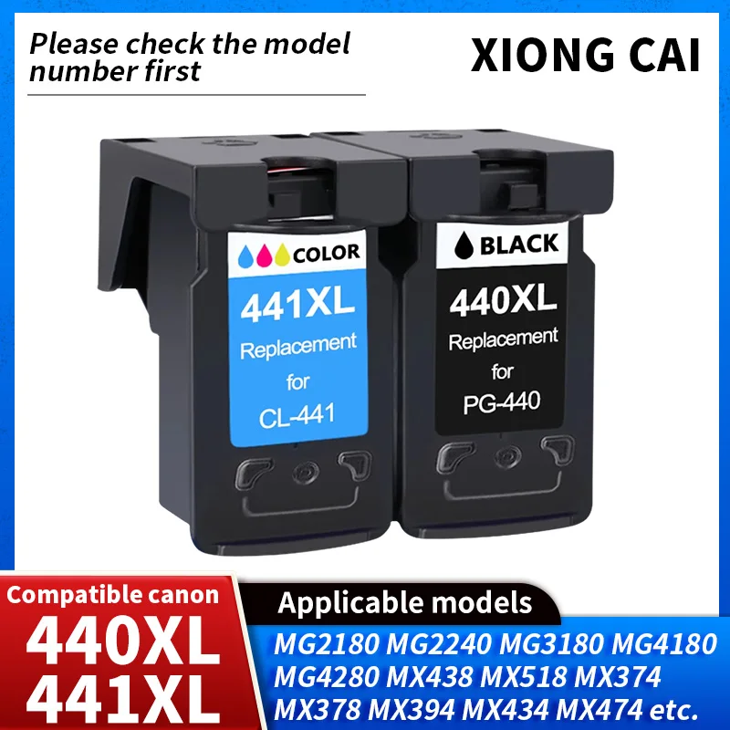 Compatible Remanufactured InkJet Ink Cartridge PG440 CL441 For Canon Pixma MG3140 3540 3640S 4240 MX438 518 MX378 TS5140 Printer