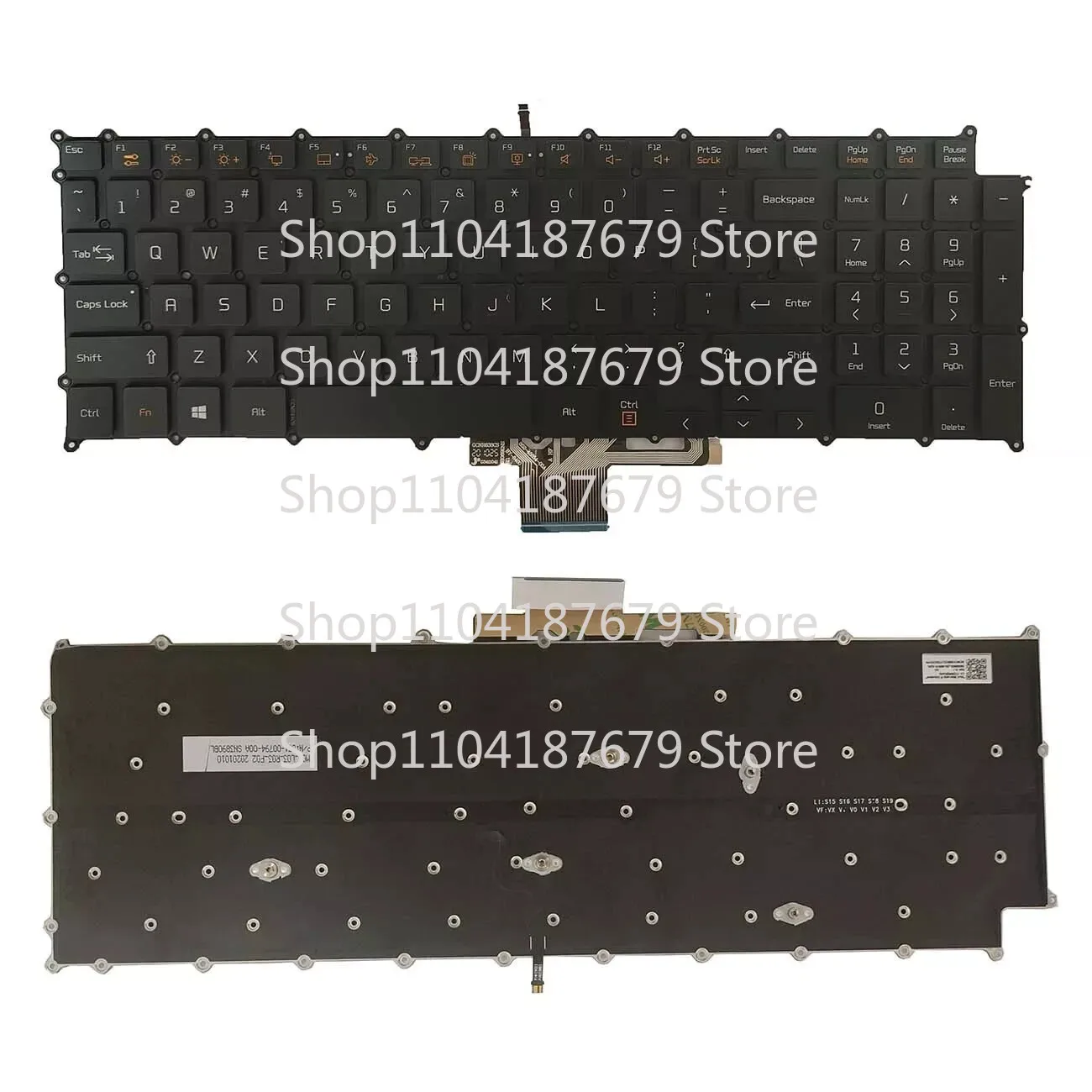 

1 шт. клавиатура с подсветкой, черная для ноутбука LG 17Z90N-V-N 17U70P 17U70P-P 17UD70P США