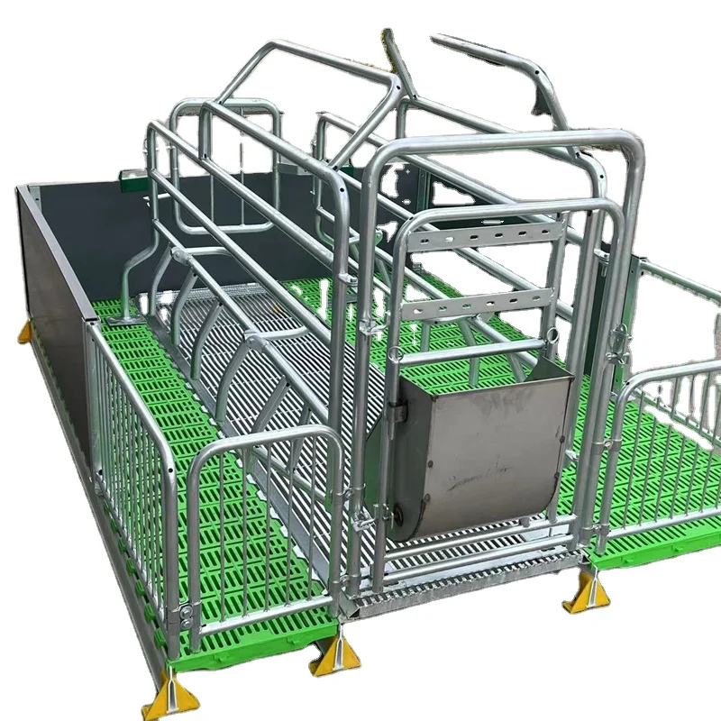 

Wholesale by manufacturer sow farrowing crate cages pig cage fence with sow automatic feeder