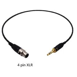 HIFI 3.5mm to Mini 4pin XLR Female Earphone Audio Cable