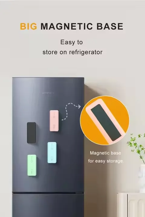 Portable 2-in-1 Mini Bag Sealer with Heat Seal & Cutter Magnetic Handheld Chip Bag Sealer for Snacks Candies Food Storage