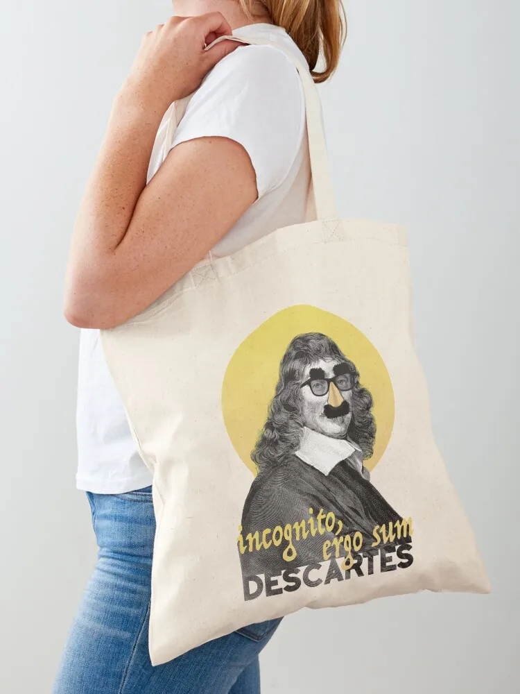

Incognito, Ergo Sum - Descartes (Version 2) Tote Bag Shopper bag tote bags cloth bags Eco bag