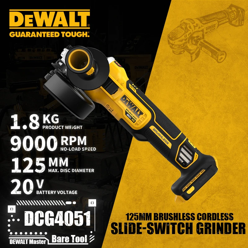 DEWALT DCG4051 20V MAX 브러시리스 무선 슬라이드 스위치 그라인더 실사용 리뷰: 전문가가 추천하는 강력한 성능과 내구성