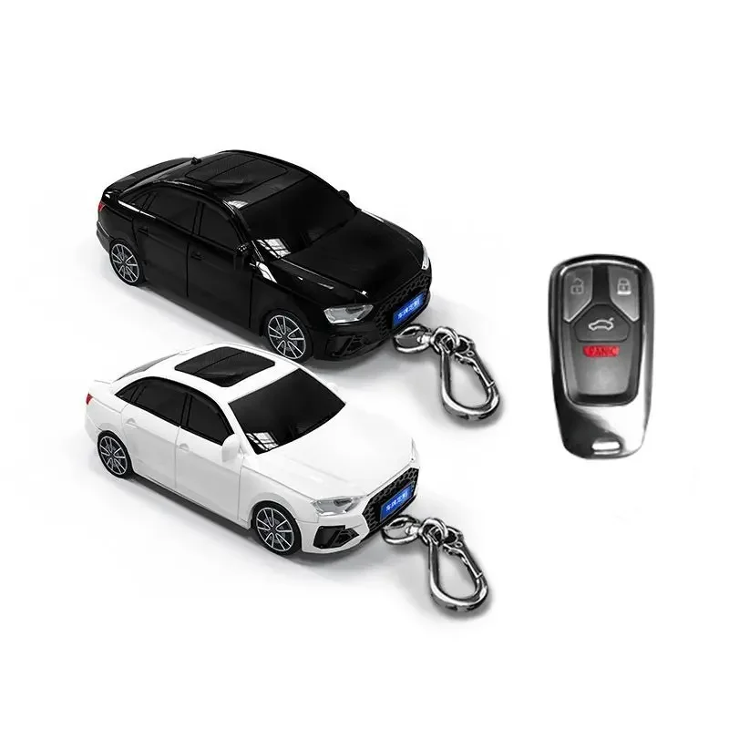 For Audi Q5 Key Cover A4 A5 A4L S4 S5 Q3 Q7 TT Key Cover Car Model Key Protective Case Gift Car Key Pack Buckle Accessories