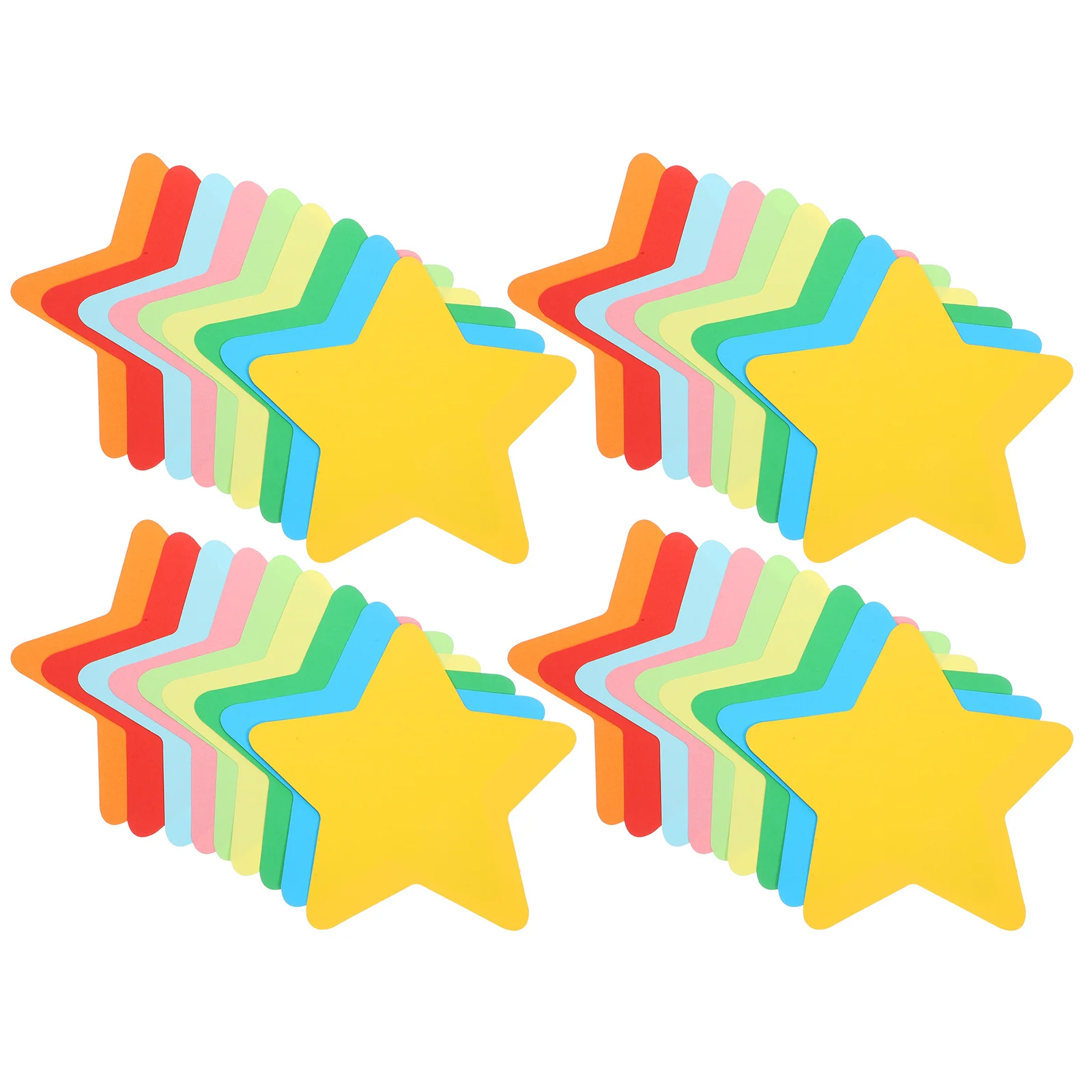 

90 Sheets Creative Pentagram Paper-Cut Kids Reward Decors Light Weight Easy Carry Store School Home Use Stationery Labels