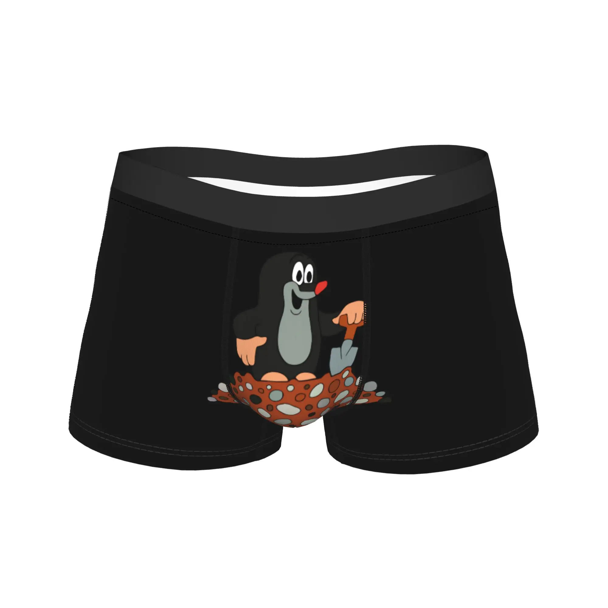 Men The Little Mole  Boxers Briefs,Soft  Underwear Underpants