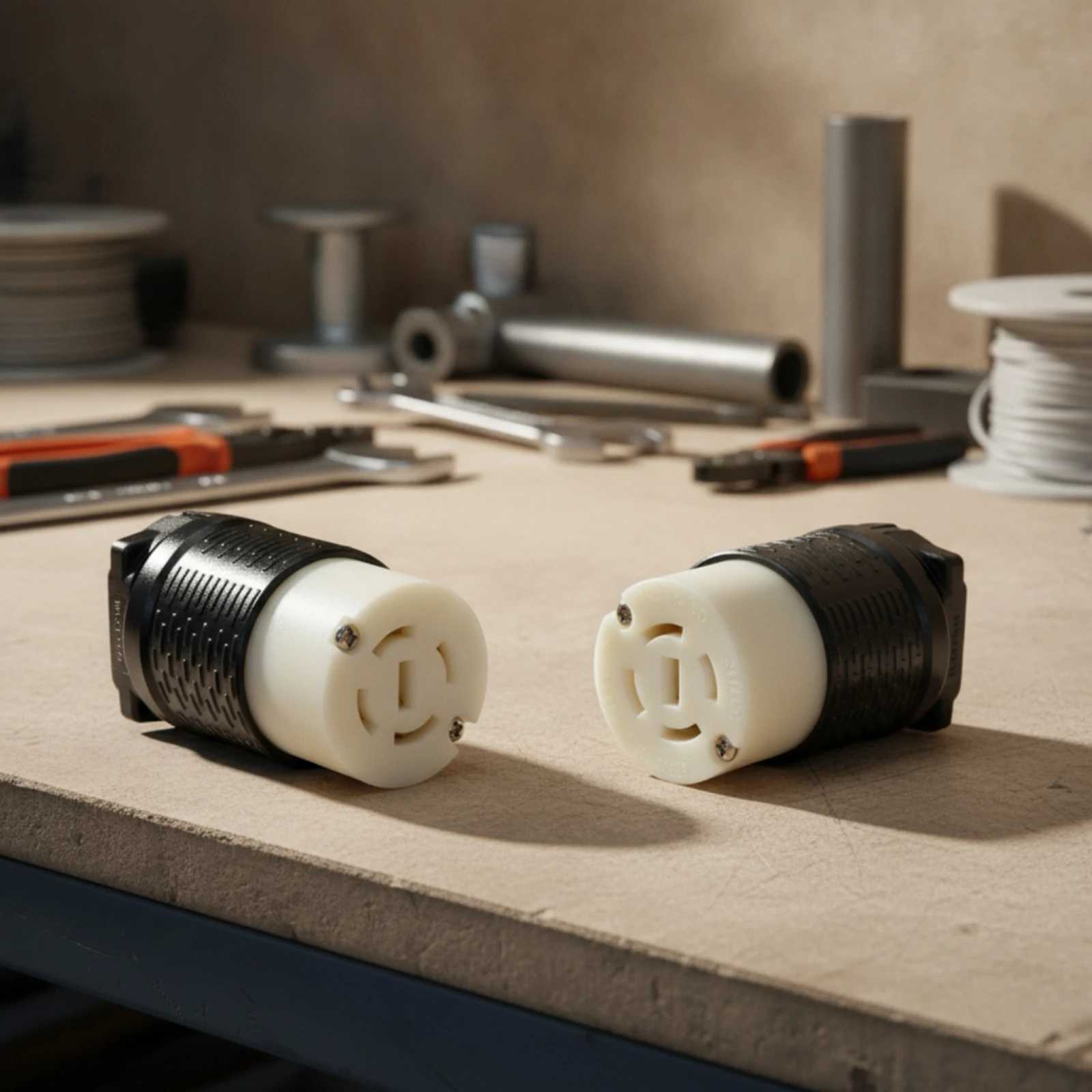 NEMA L16-30C Connector Twist Lock Locking Female Connector Heavy-Duty Industrial Grade for Electricians, Generators