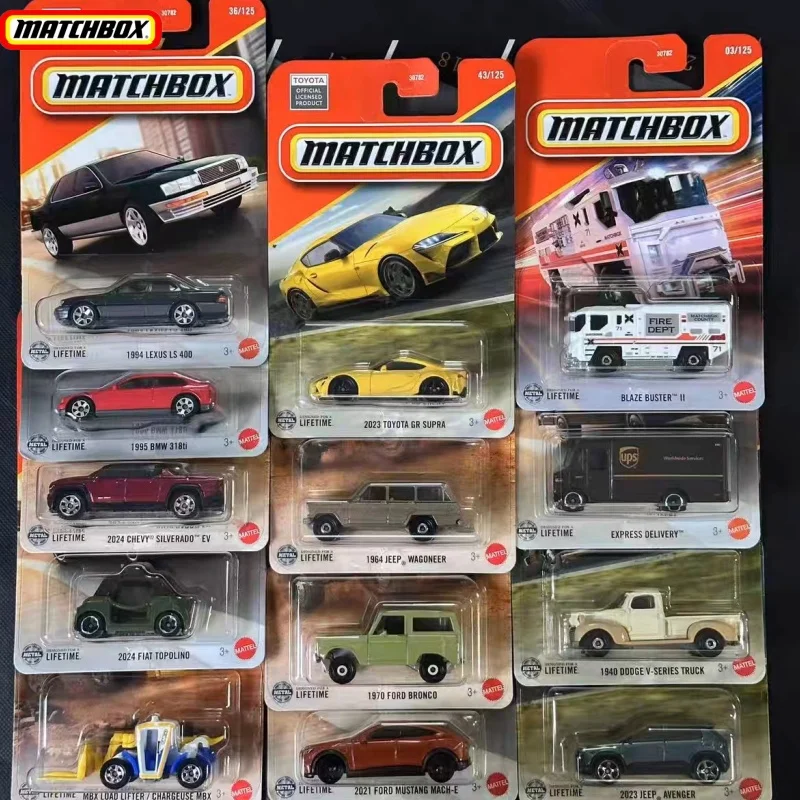 2025 Original Matchbox 25k 30782 Car Toyota Gr Supra Bmw 318ti Ups Express Delivery Model Vehicle Birthday Gifts Collection Toys