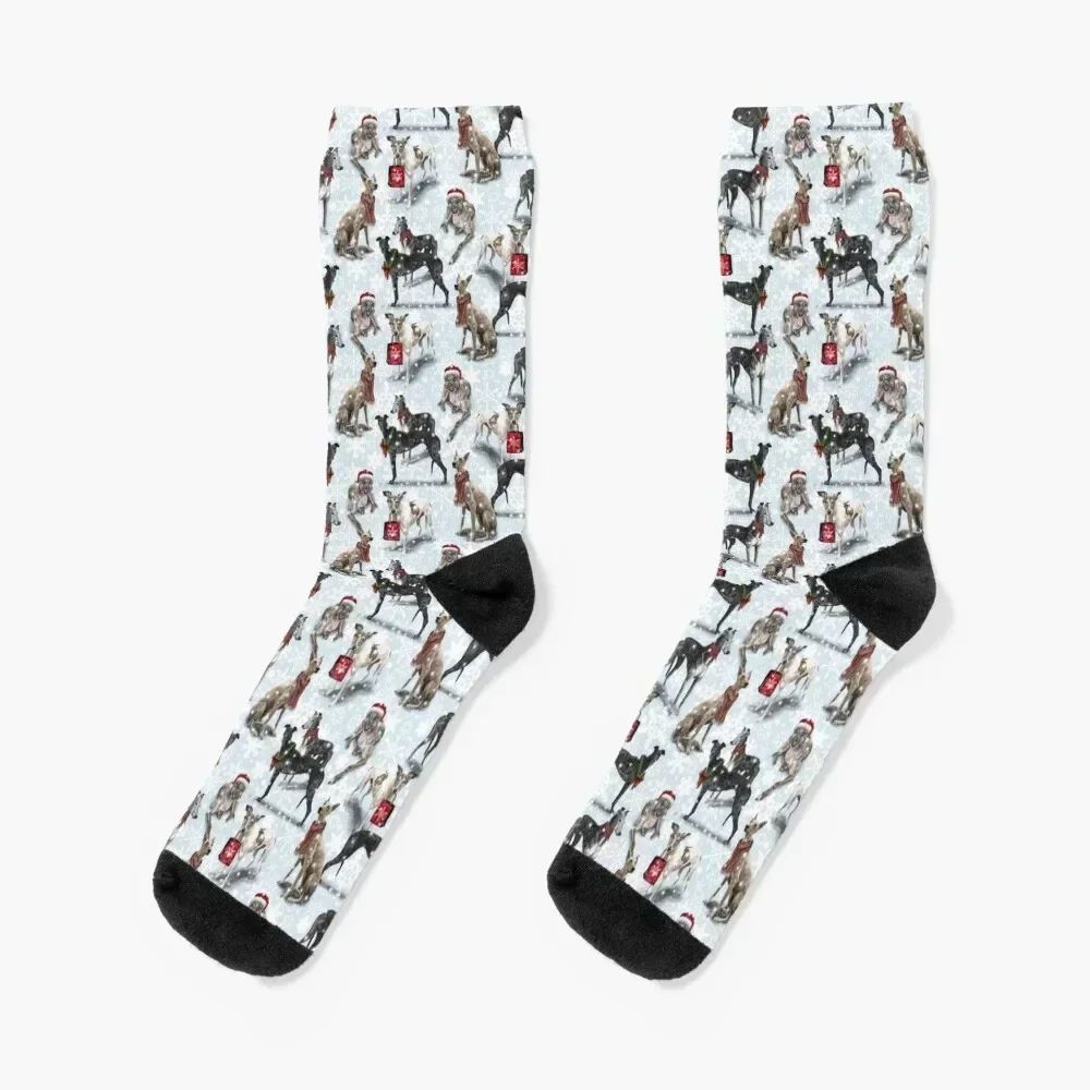 

The Christmas Greyhound Socks luxury kids kawaii summer Boy Child Socks Women's