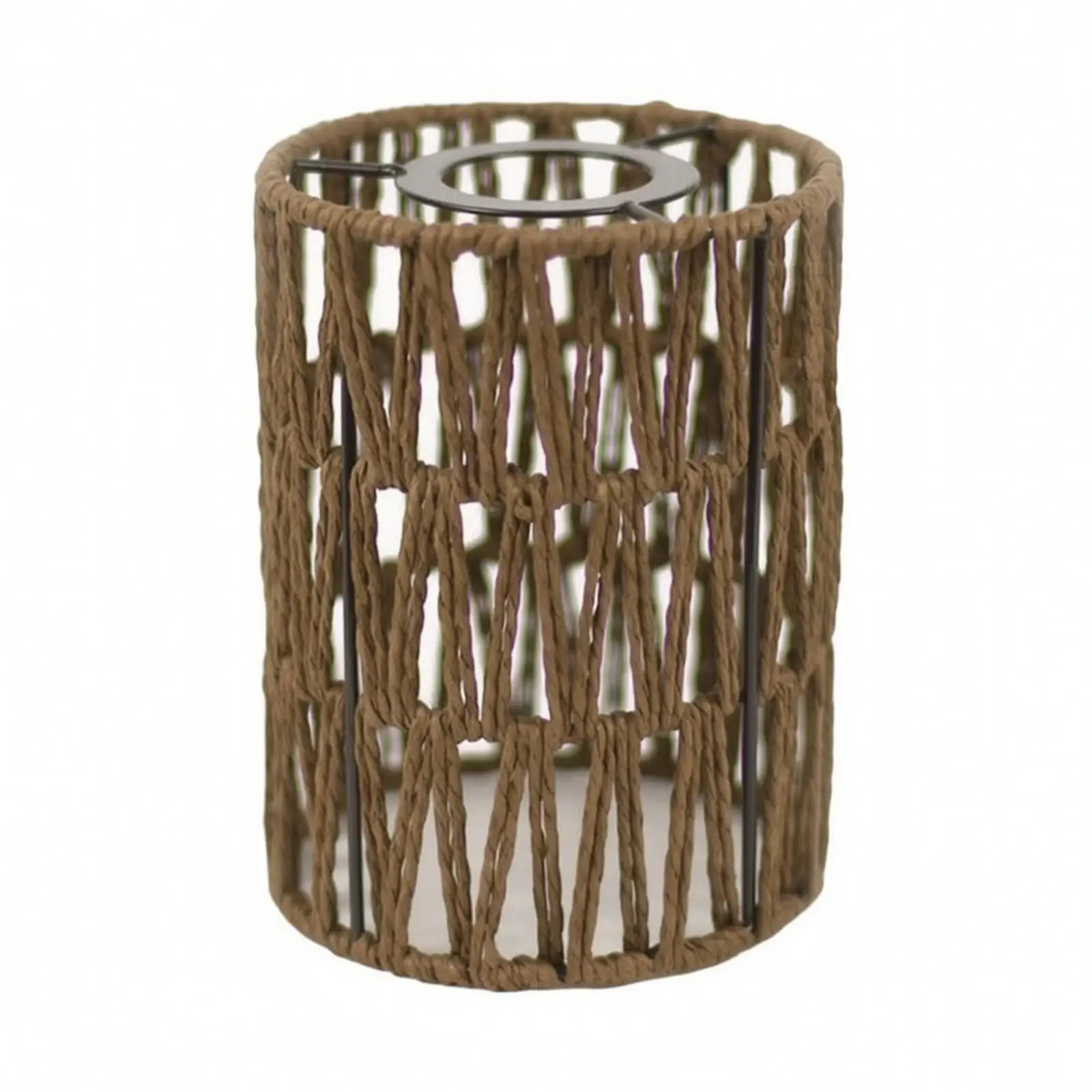 Pendant Light Shade Handwoven Paper Rope Lampshade Woven Lampshade Rustic for Dining Room, Cafe