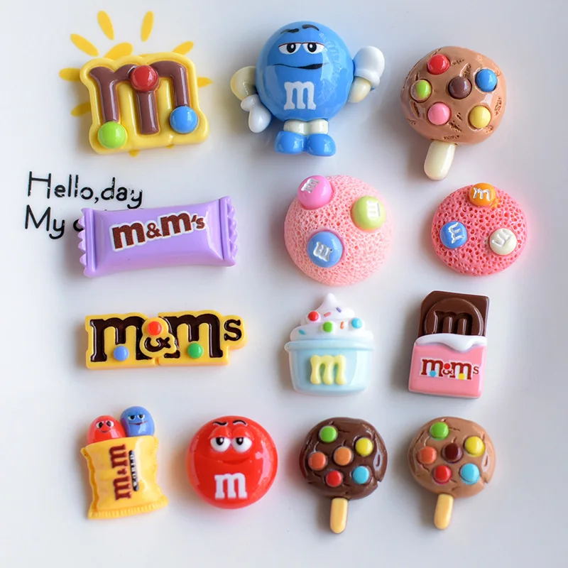 8/13Pcs Mini M Beans Shoe Charms Decorations Resin Kawaii Colorful Y2K Decor Diy Garden Shoe Buckle Fit Party X-mas Gifts