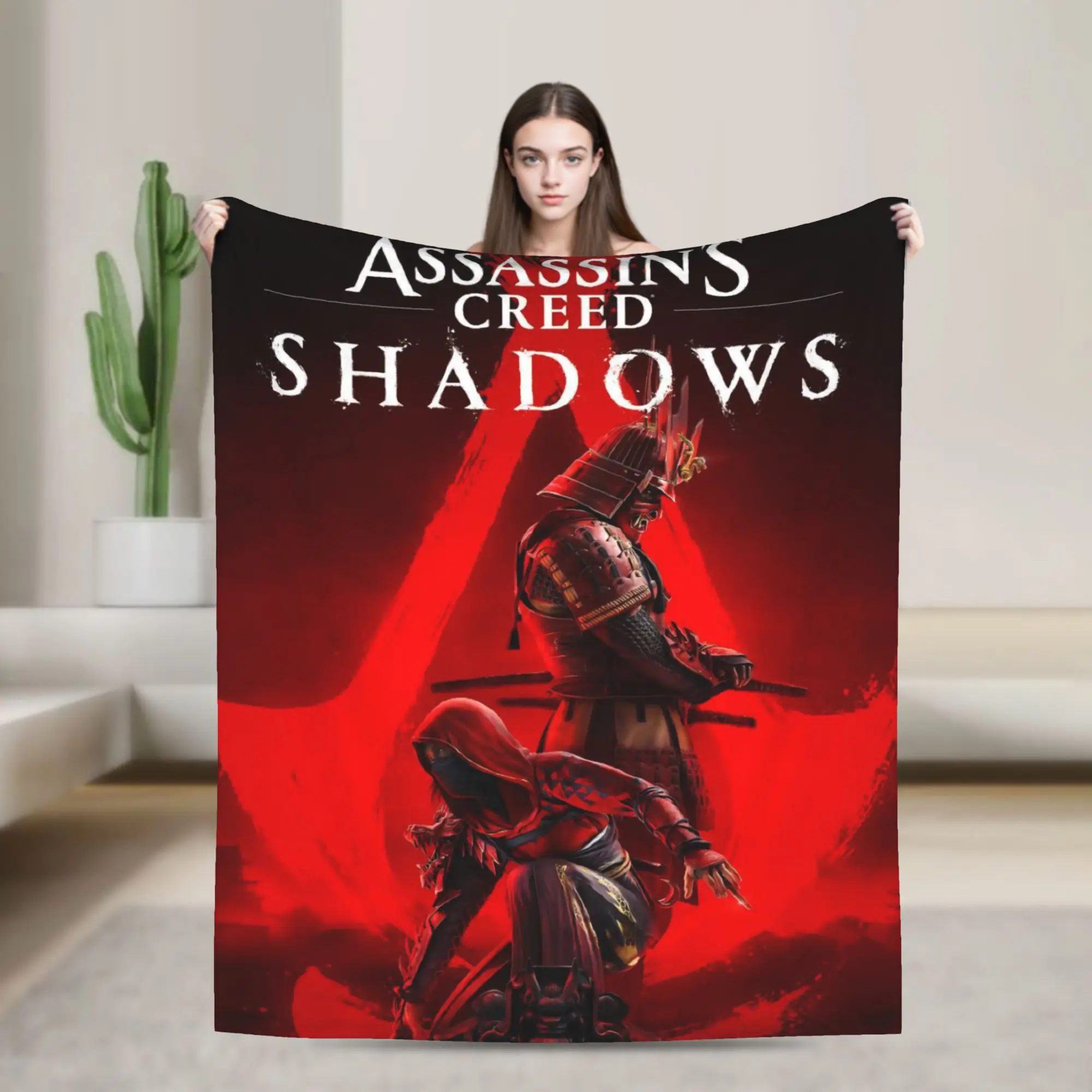 Assassins Creed Shadows  Blanket Quality Soft Warm  Throw Blanket Winter Boy Girl Couch Chair Sofa Bed Fluffy Bedspread