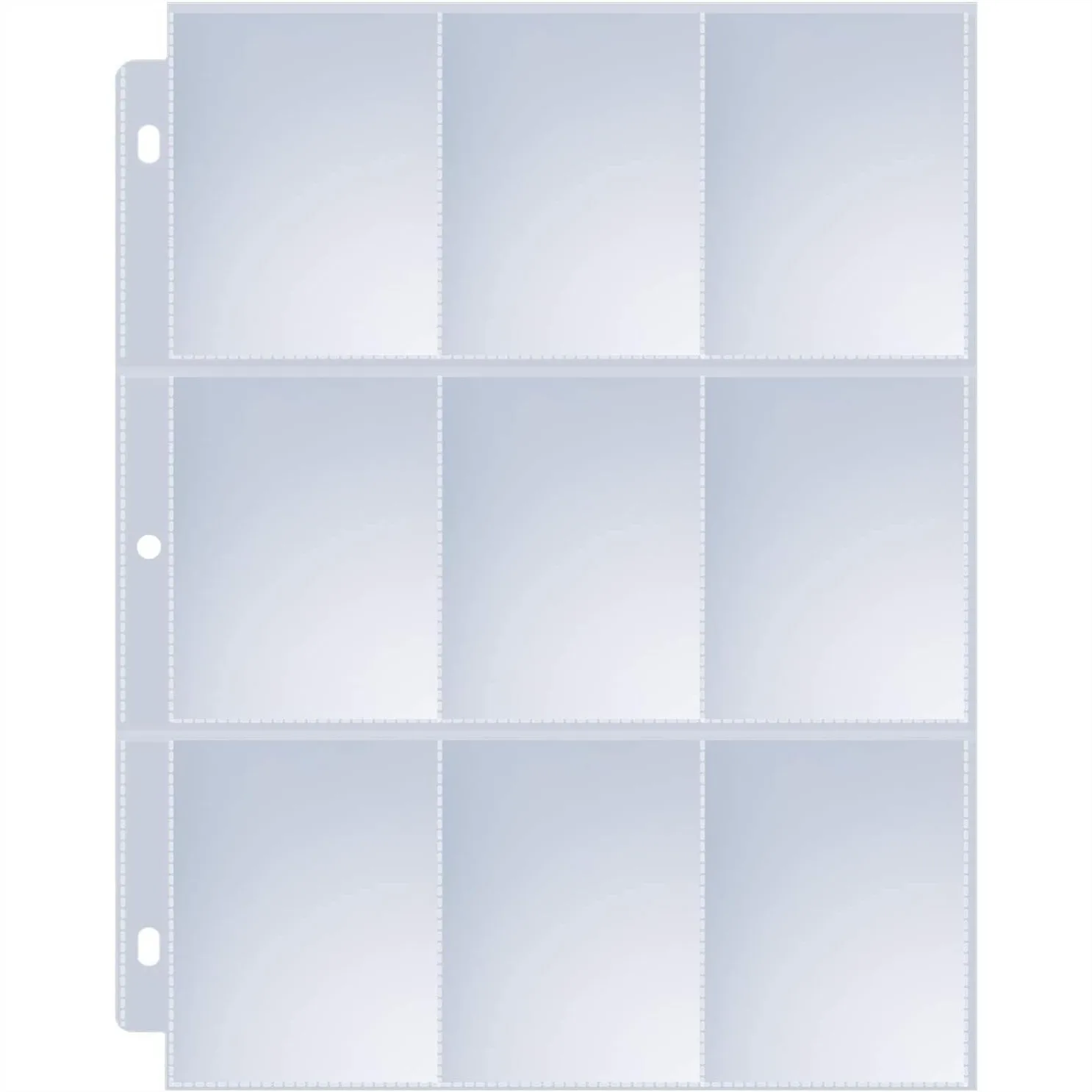 

36 Pack 9 Pocket Page Protectors For 3 Ring Binder, Trading Card Sleeves Hold 648 Cards, Standard Size Baseball Card Holder For Sports Cards Collectible Games