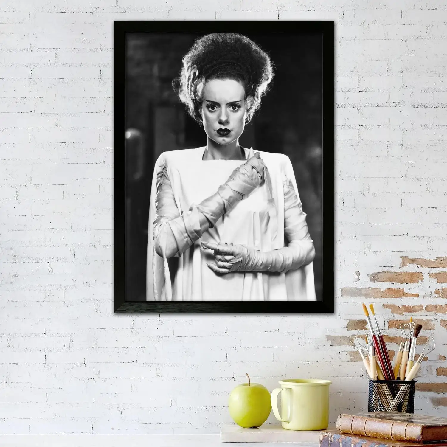 bride of frankenstein Canvas Art Poster, Wall Art Picture Print, Modern Family Bedroom Decor Posters,Decorative painting