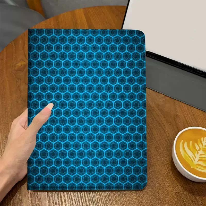 نمط بسيط من ألياف الكربون لجهاز iPad Pro Air Mini 2 3 4 5 6 7th 8th 9th 10th 11th 10.2 9.7 10.5 10.9 11 13 بوصة حافظة كمبيوتر لوحي