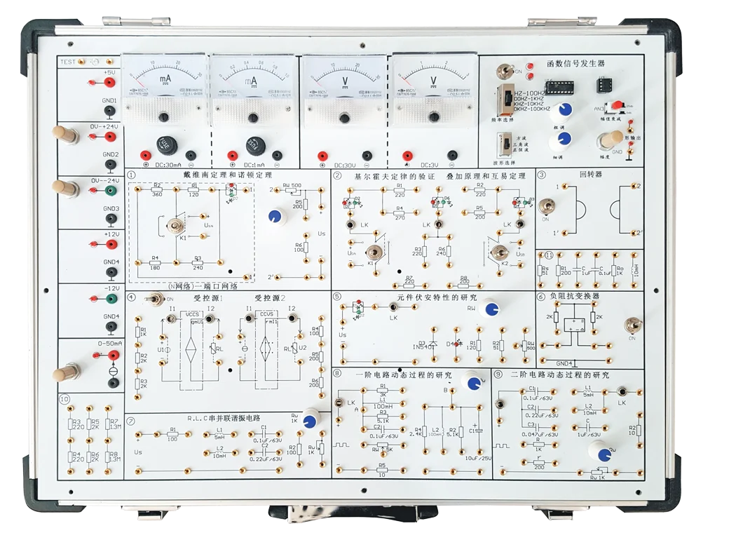 CEZ-201 Portable Circuit Principle Trainer Kit Multifunctional Electrotechnics Education Experiments Educational Equipment