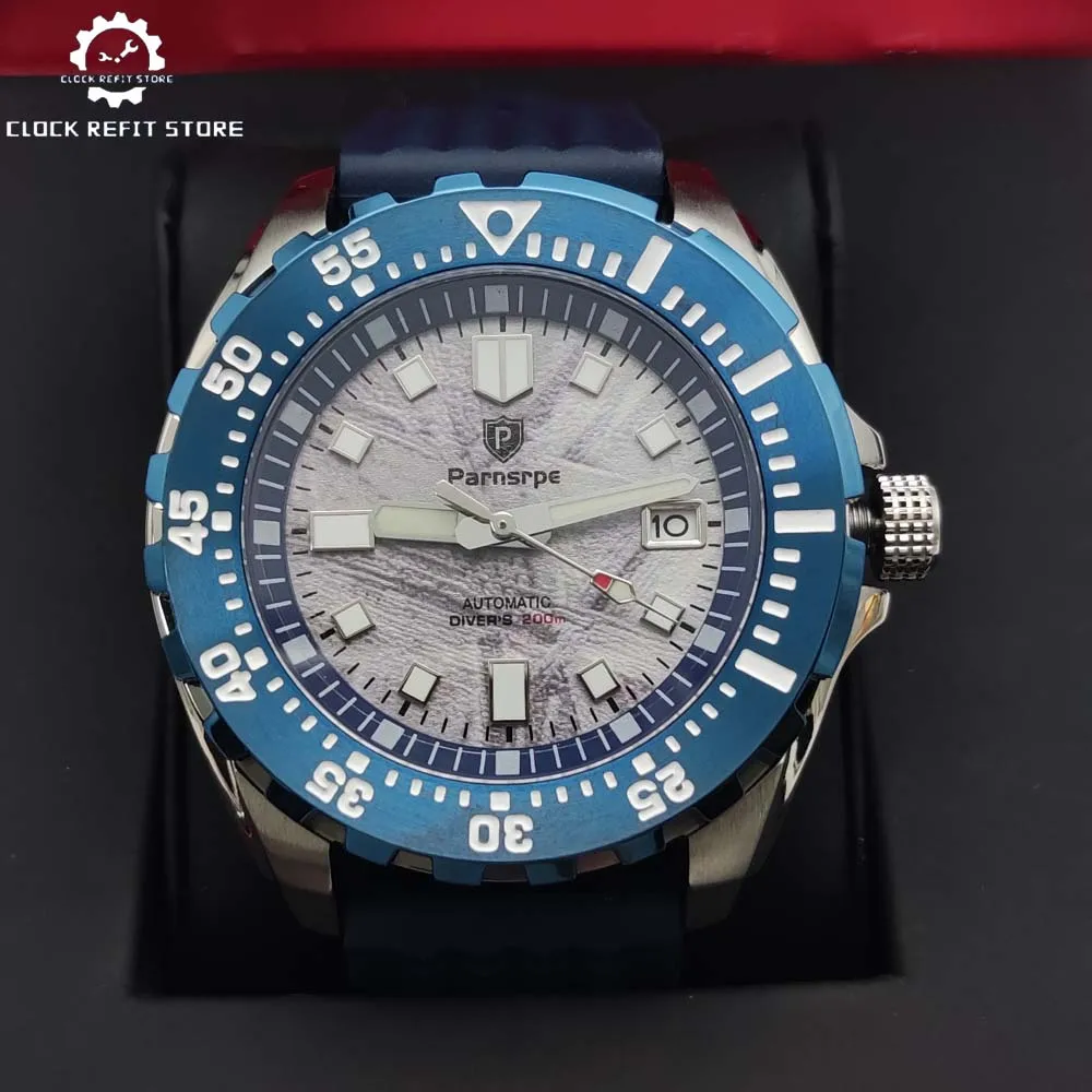 

Parnsrpe-Men's New Watch Sapphire Vintage Fashion Luminous Mechanical Watch 100m Waterproof Watch