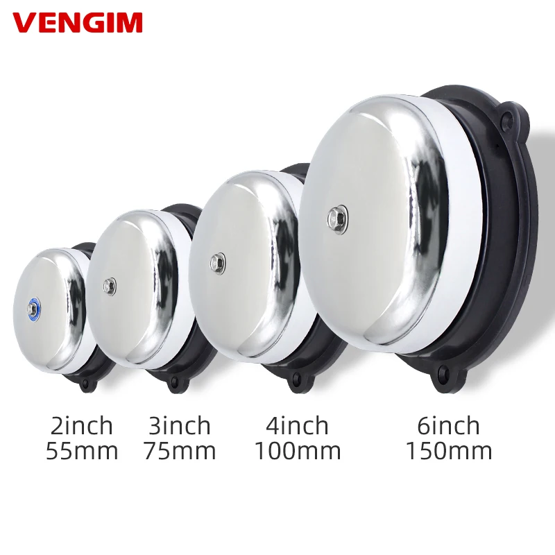 Automatic Electric Bell 220v School or Factory Bell Controller Ring Timer 2/3/4/6 inch Alarm Bell Apartment Call Doorbell