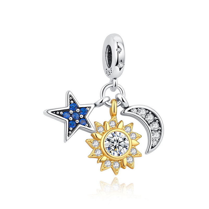 925 Sterling Silver Charms Fit Original Bracelets Star ✅