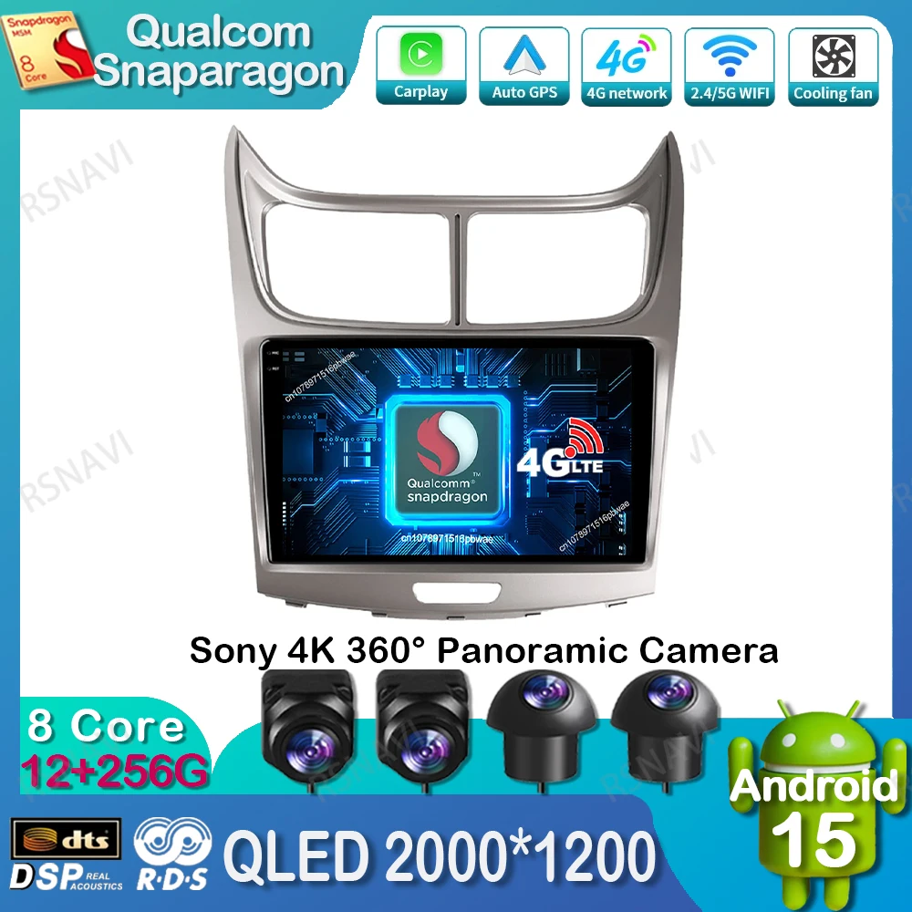 

Android 15 Car Radio For Chevrolet Sail 2009 2010 2011 2012 2013 DSP QLED DVD Multimedia Qualcomm 5G WIFI Stereo GPS Head Unit