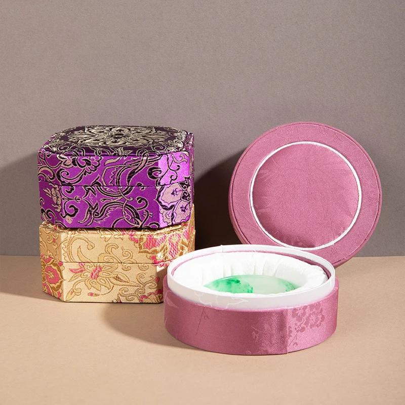 Delicate Embroidery Bracelet Box Jewelry Boxes Vintage Velvet Pendant Necklace Ring Storage Gift Box  Jewelry Packaging Box