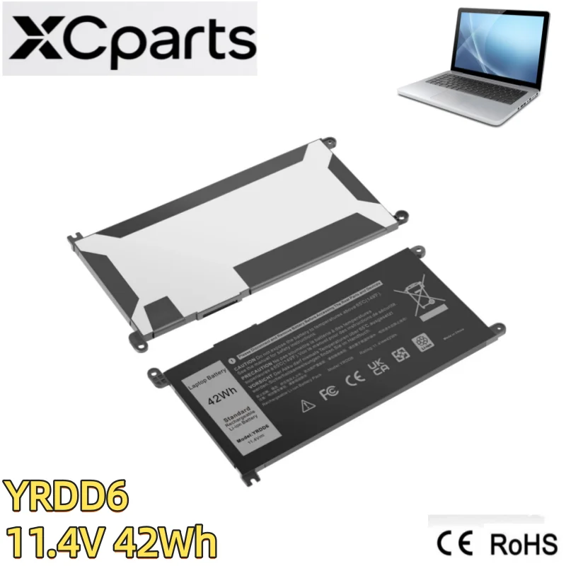 

Новый аккумулятор для ноутбука YRDD6 11,4 В, 42 Втч для DELL Inspiron 5482 5480 5481 5485 5491 5591 5593 3583 3310 2-в-1 3493 3582 3593 3793
