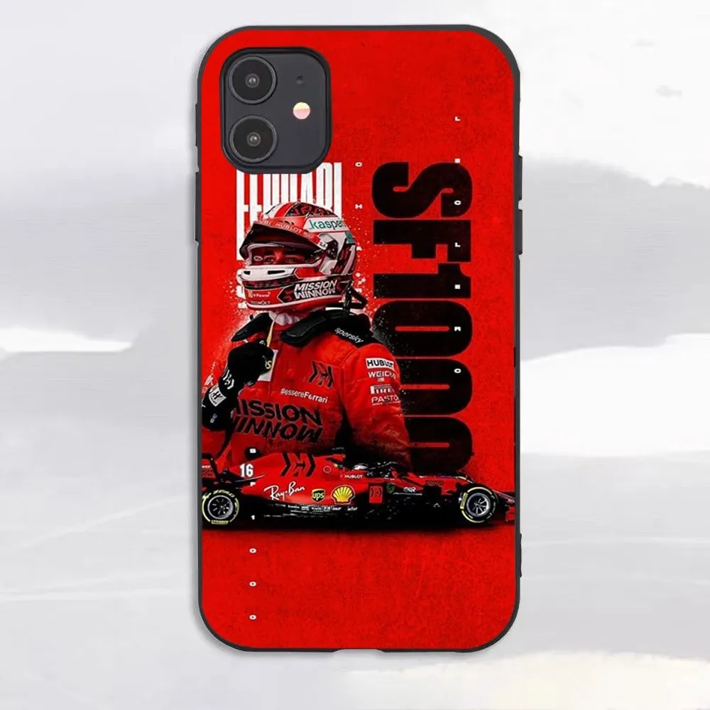 Formula 1 F1 C- Charles Leclerc Phone Case For Iphone 15 11 13 14 16 Pro Max 7 8 Plus X Xr Xs Max Se2020 12mini Cover Case