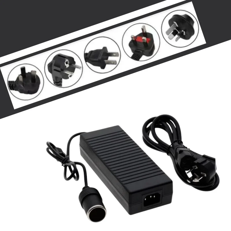 

Адаптер питания от 110 В/220 В до 12 В, 10 А, преобразователь переменного/постоянного тока, преобразователь прикуривателя, вилка стандарта ЕС, США, Великобритании