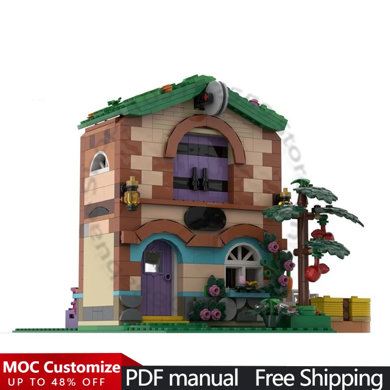 บ้านฟาร์มแบบประกอบเอง 831 ชิ้น - ชุดดัดแปลงจากชุด 42654 MOC ของเล่นตัวต่อแบบประกอบเอง DIY ของขวัญวันเกิด