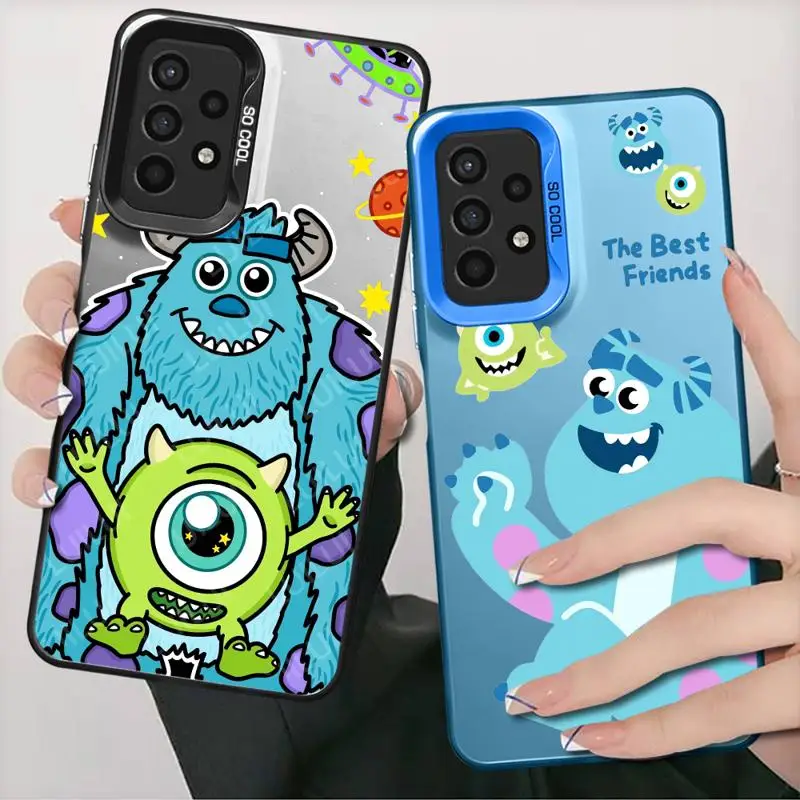 

Disney Monsters Inc Case for Samsung Galaxy A54 A14 A52 A12 A53 A34 A71 A13 A50 A32 A21s A23 A51 TPU Colored Silver Phone Cover