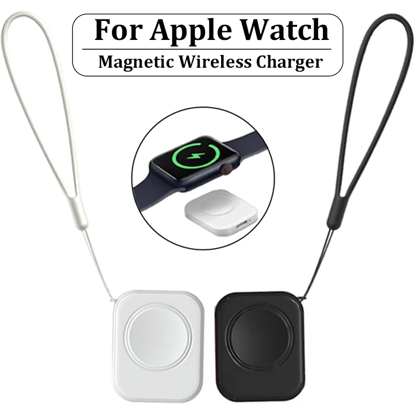 2024 Magnetic Wireless Fast Charger 5V/1A for Apple Watch 9 8 7 6 5 SE portable Type C Smart Watch Charger for iWatch 9 8 7 5 2