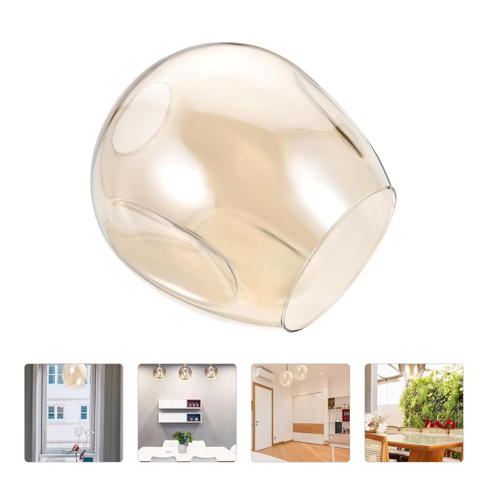 Decorative Clear Lamp Cover Globe Light Shade Glass Shades Lampshade for Bulb European Style