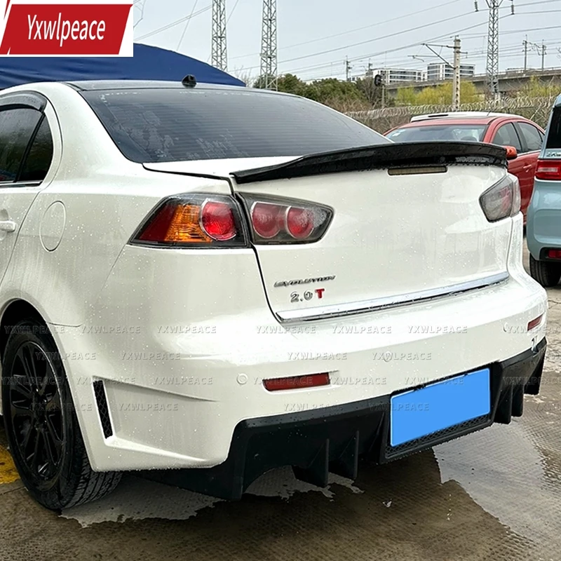 

For Mitsubishi Lancer EX Evo 2008-2015 Spoiler ABS Material Primer Color Rear Trunk Lip Spoiler Wing Body Kit Accessories