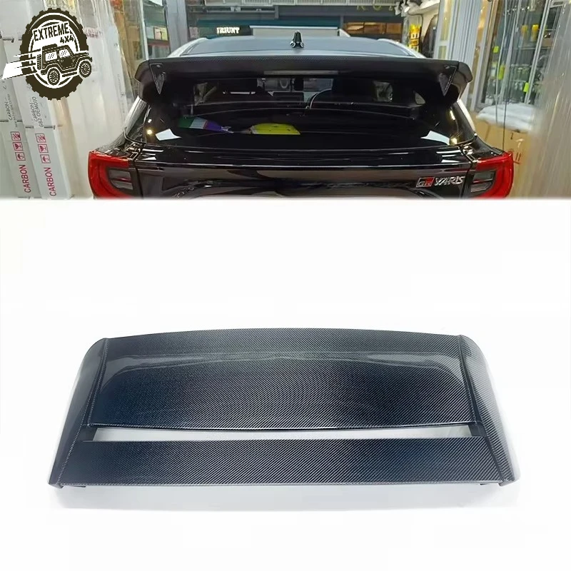 

Carbon Fiber Rear Wing Spoiler Adjustable Angle for Toyota GR Yaris With or Without Brake Light Car Exterior Accessories