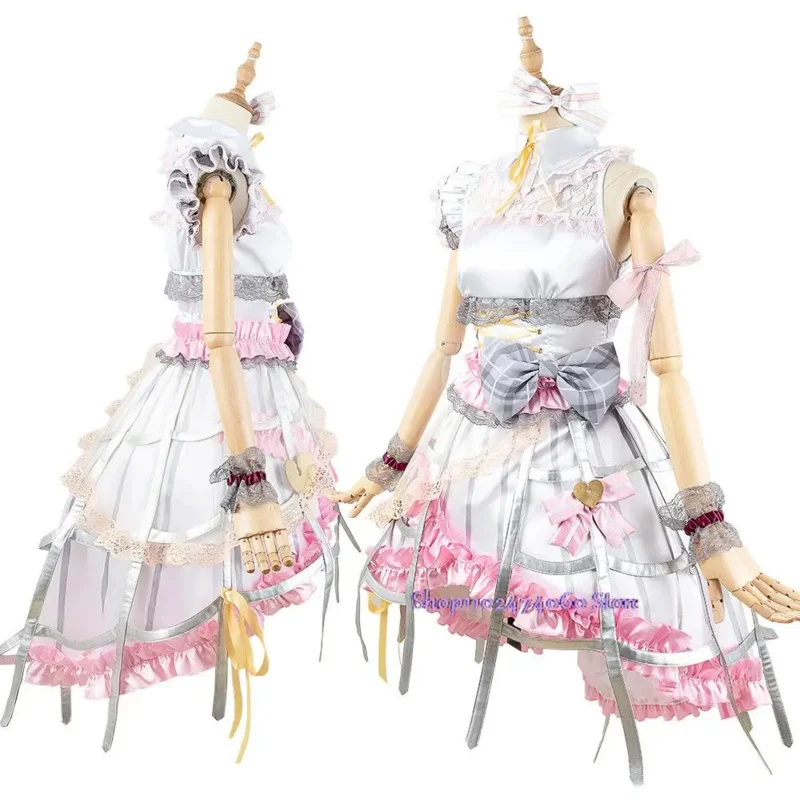 

qq38Asahina Mafuyu Cosplay Costume Project Sekai Colorful Stage Anime Character Dresses Christmas Halloween Carnival Clothes Gif