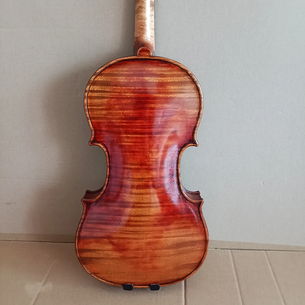 Strong tone！European fir Handmade violin 4/4 Deep Red Dragon Bone Blood Stradivarius 바이올린 كمان vionlin musical instrument violin