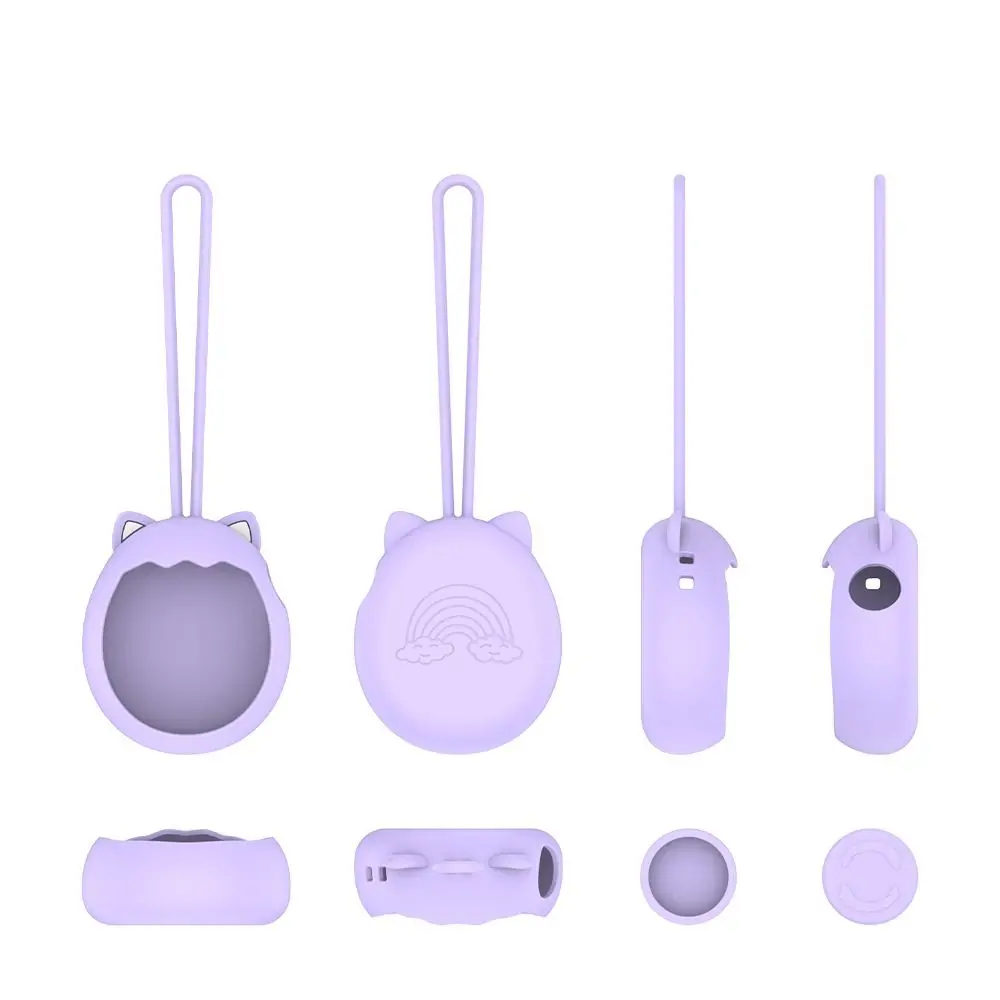 Silicone Games Console Protective Case Full Coverage Anti-Scratch Skin Cover Sleeve with Lanyard for Tamagotchi Paradise