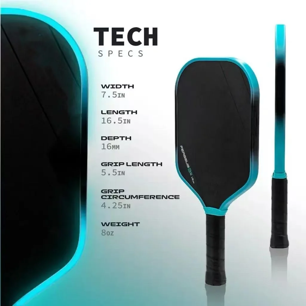 

BEN JOHNS GEN3 Pickleball Paddle with T700 Carbon Fiber Textured Surface 16MM Polymer Power Core for Enhanced Power Spin And Co