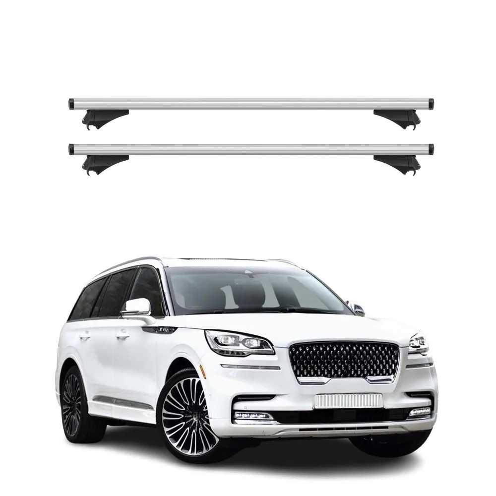 For 2020-2025 Lincoln Aviator Roof Rack Cross Bars Aluminum Silver 2Pcs