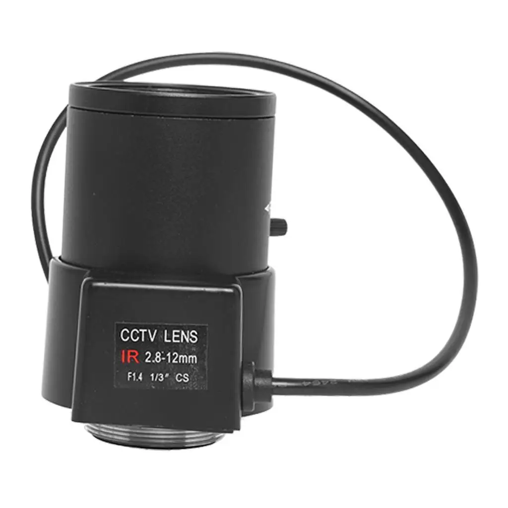 1/3 Inch CS Mount Auto Iris CCTV Zoom Lens 2.8-12mm IR Varifocal Lens for Day and Night Security