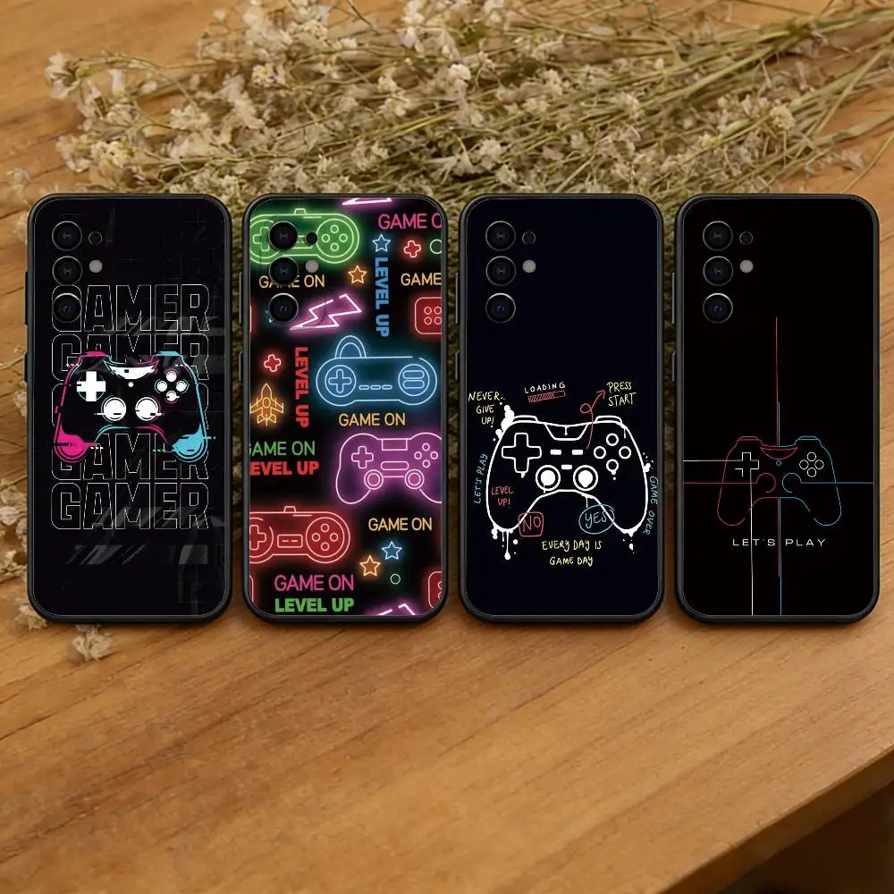 Game Controller Graphic-s Phone Case For Samsung S25,S24,S21,S22,S23,S30,Ultra,S20,Plus,Fe,Soft Silicone Black Cover
