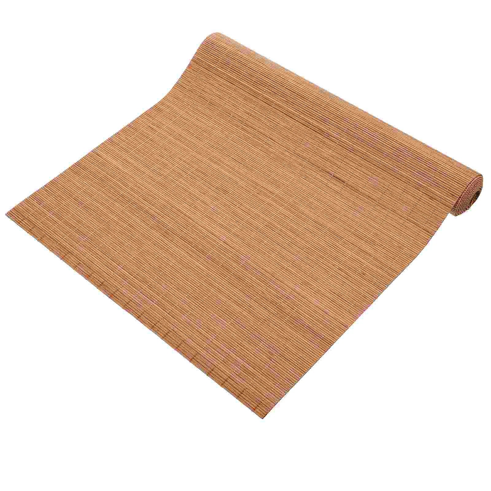 

Bamboo Tea Mat Oblong Tablecloth Rectangular Decoration Runner for House to Weave Dinner Party