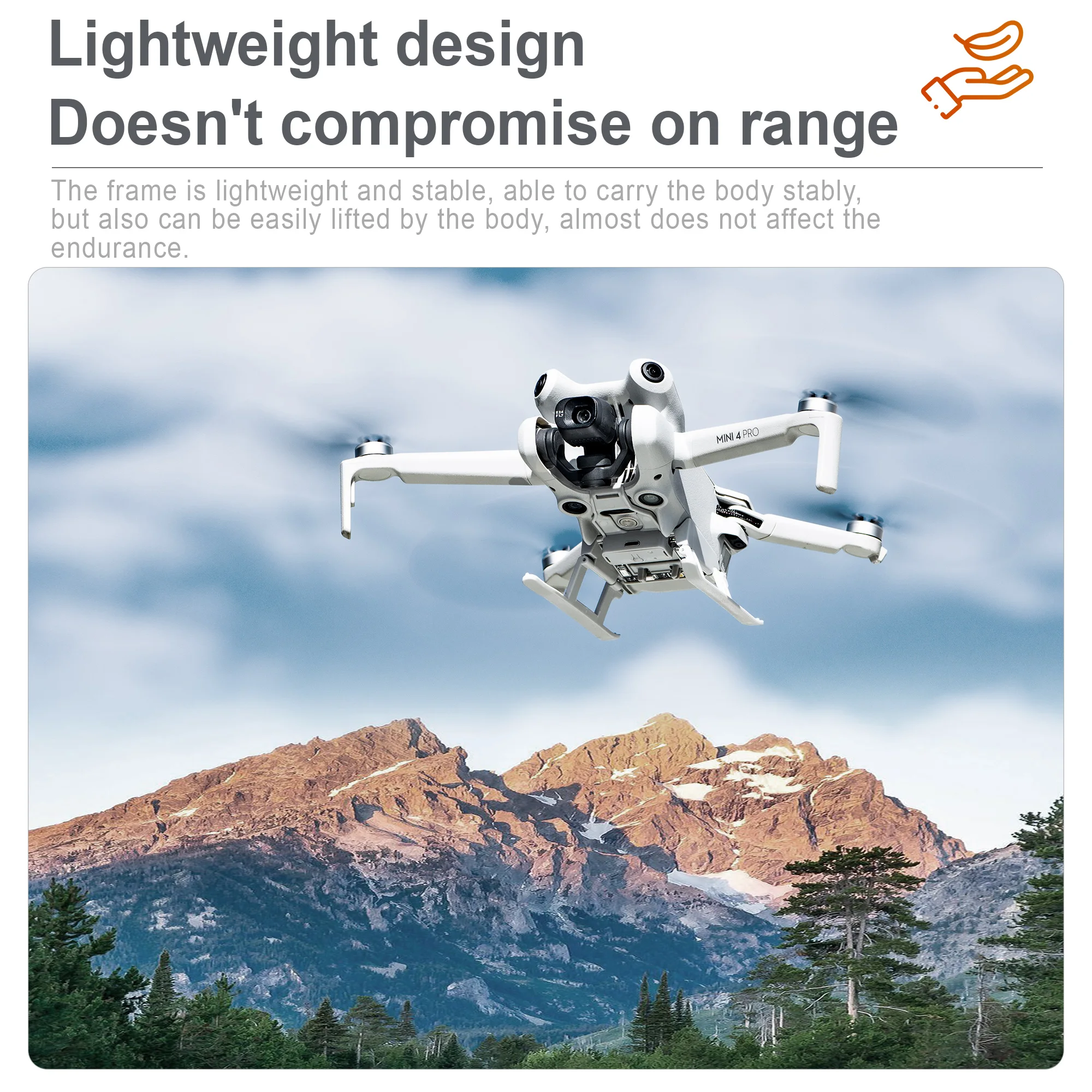 Kleurrijk Led Landingsgestel Voor Dji Mini 4 Pro Drone Accessoire Opvouwbaar Landingsgestel Met Flitsende Ledlampen