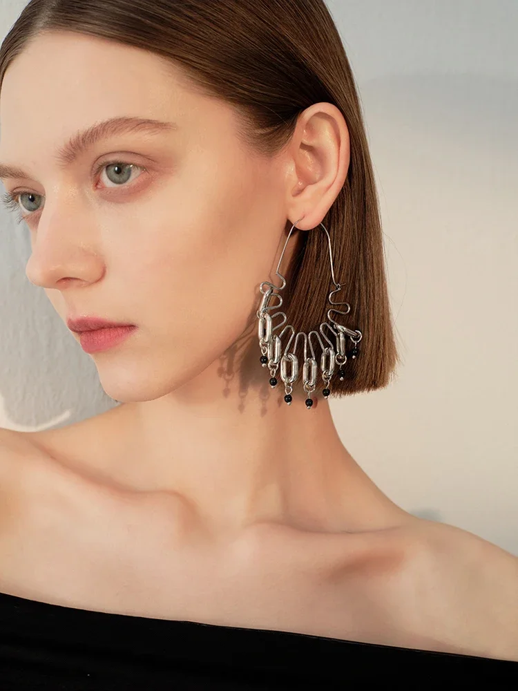 Fashion 2024 New Trendy Hoop Earrings for Women Unique and Exquisite Luxury Ear Jewelry High-end Design Sense and Chic Style