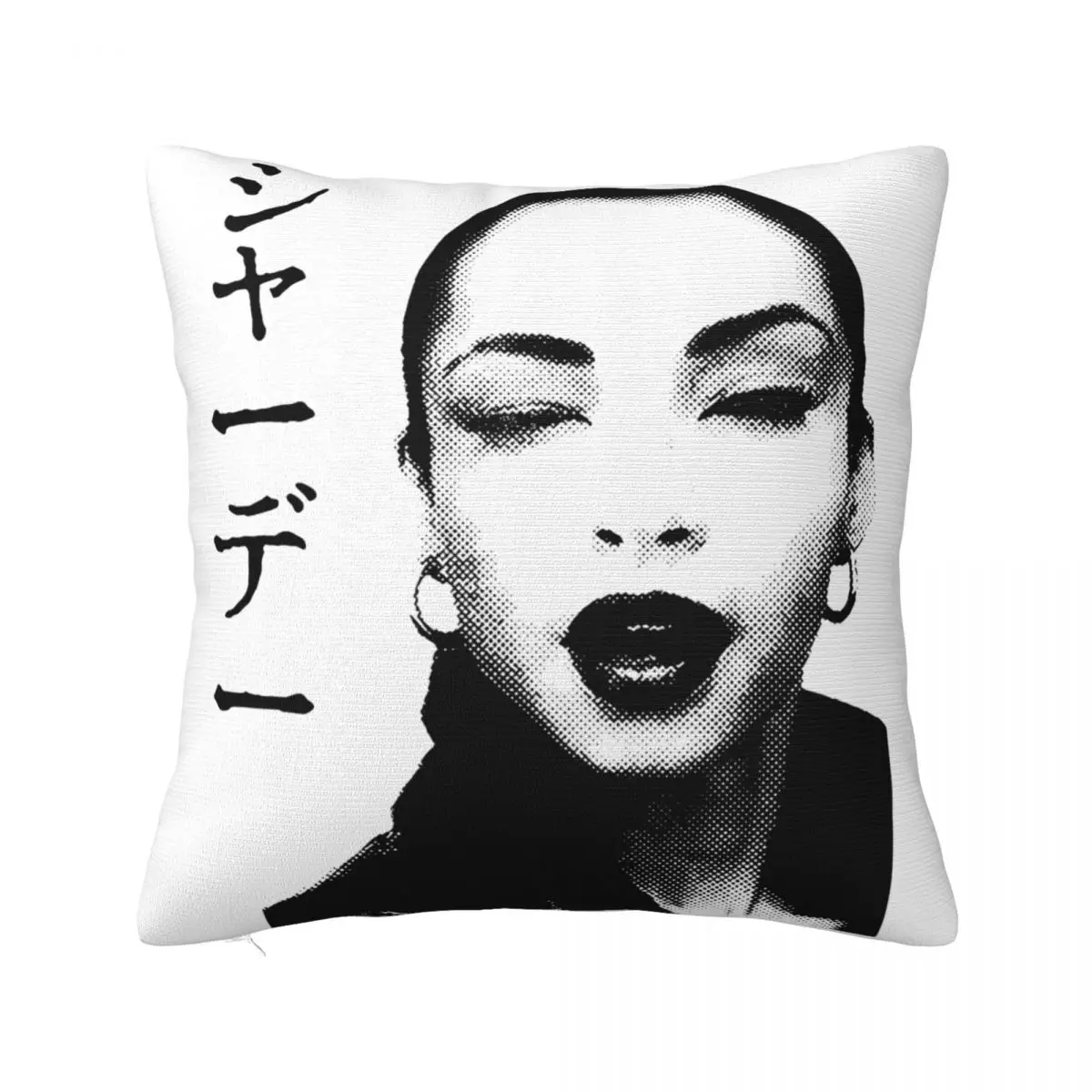 

S-Sade Adu Singer Pillowcase Double-sided Printing Polyester Cushion Cover Decor Throw Pillow Case Cover Car Zipper 18''