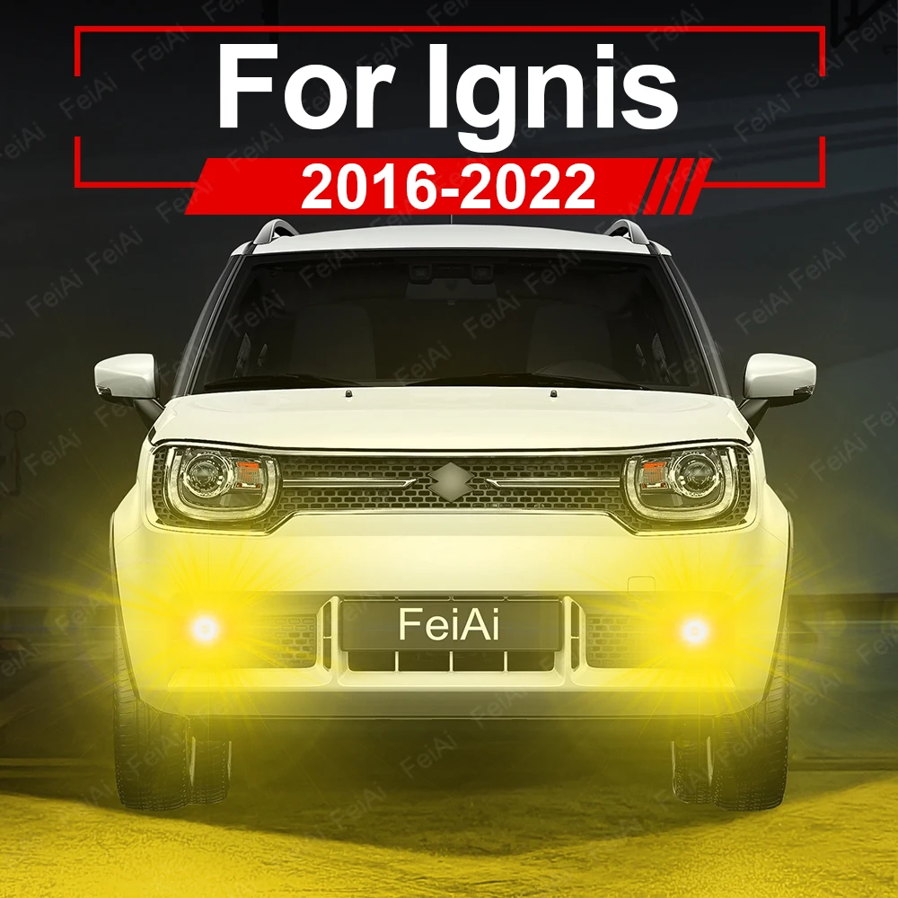 

Для Suzuki Ignis противотуманные фары светодиодные передние противотуманные фары 2016 2017 2018 2019 2020 2021 2022 Ignis аксессуары двойной цвет белый желтый синий
