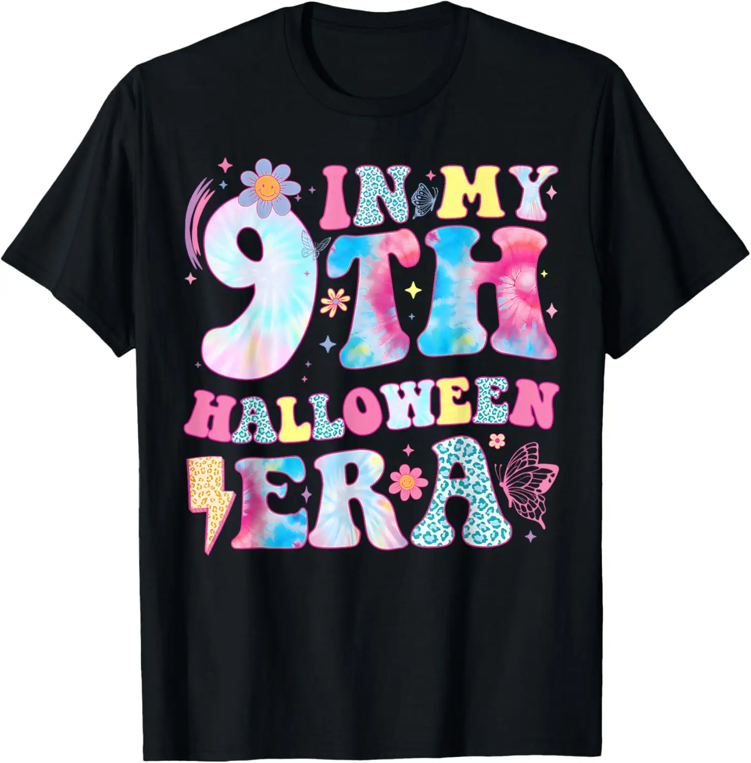 In My 9th Halloween Era Shirt 9 Year Old Birthday For Girls T-Shirt