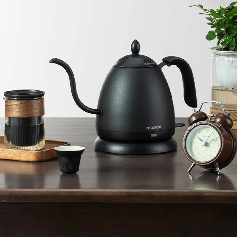 

Электрический чайник 220 В, мини-чайник на гибкой стойке, чайник для кофе, чайник из нержавеющей стали 304, чайник с автоматическим отключением питания, 600 мл