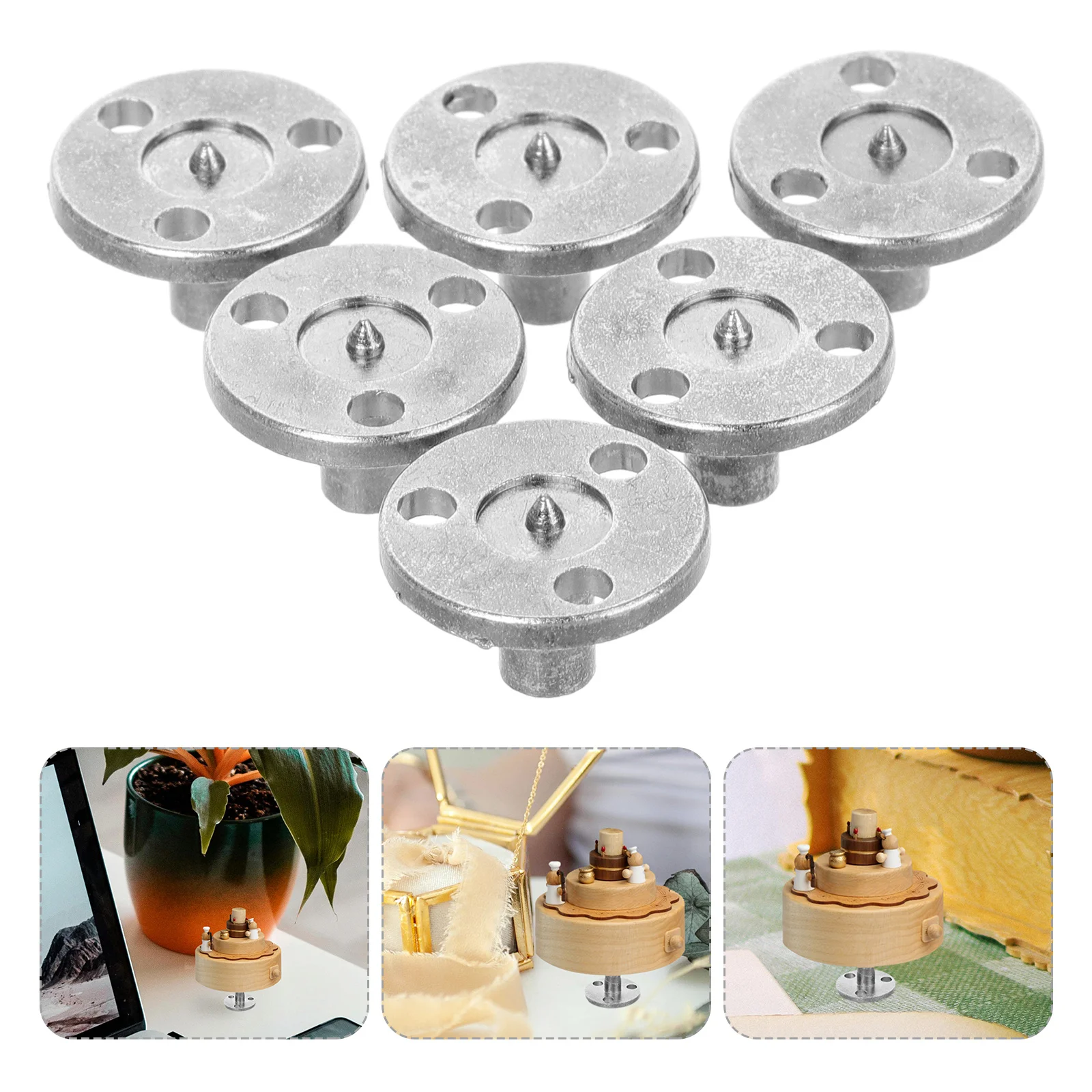 

10 Pcs Music Box Accessories Vintage Keys Clockwork Wind up Movement Winding Old Fashioned Silver Accessory