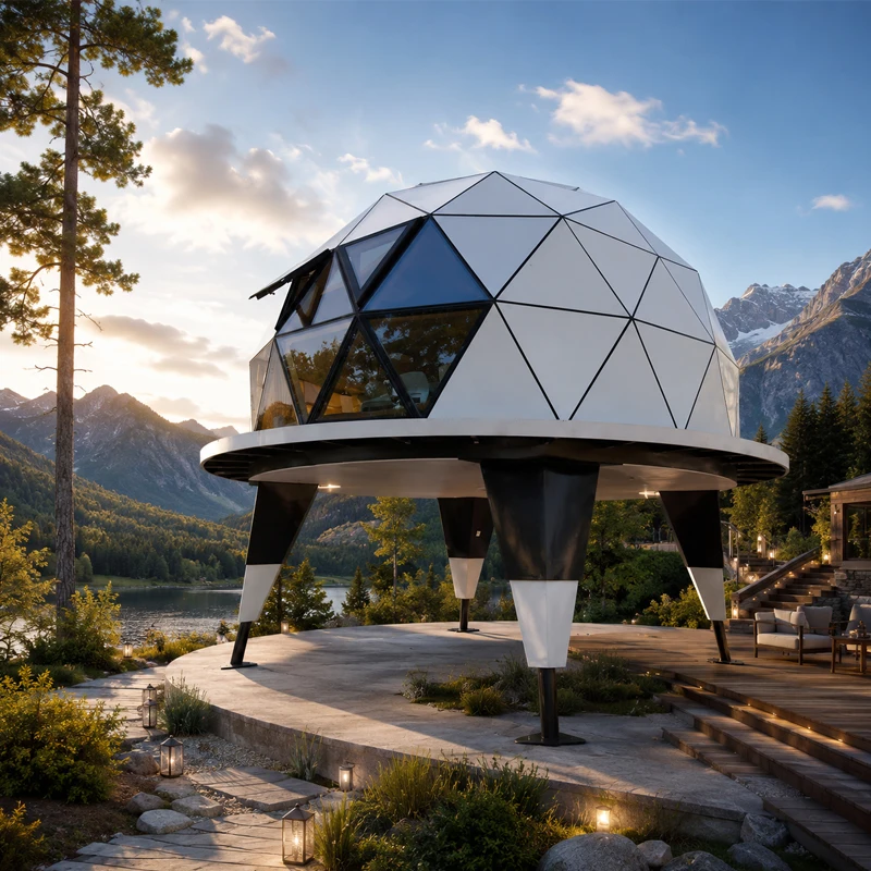 Modern Starry Sky Space Capsule Cabin With Two Story Design For Outdoor Living And Private Retreat